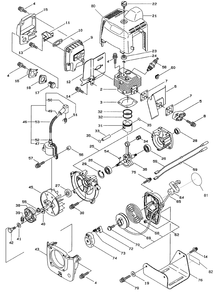 Engine Assembly Diagram and Parts List for 53002 (0895001 - 0899999)(1998) Lawn Boy Trimmer